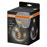 OSRAM Vintage 1906® GLOBE LED Lampe (ex 15W) 5W / 1800K Warmweiß E27 Rauchglas Optik, E27