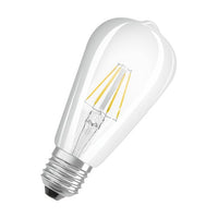 OSRAM Dimmbare FILAMENT LED-Lampe LED SUPERSTAR+ CL Edison FIL 60 dim 5,8W/940 E27 CRI90 BOX, E27