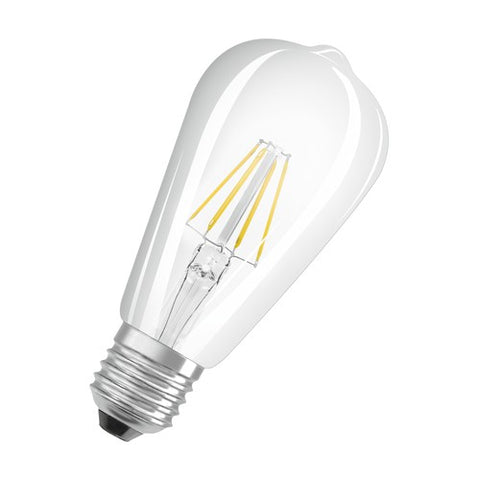 OSRAM Dimmbare FILAMENT LED-Lampe LED SUPERSTAR+ CL Edison FIL 60 dim 5,8W/940 E27 CRI90 BOX