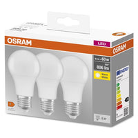 OSRAM LED BASE CL A FR 60 non-dim 9W/827 E27, 3er Pack