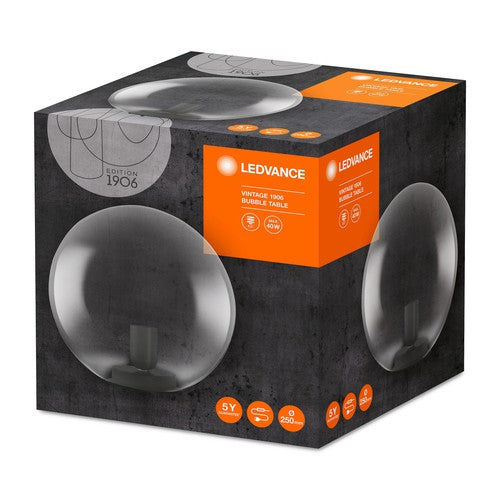 LEDVANCE Vintage 1906® Bubble TABLE 250x245 Glass Smoke