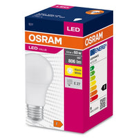 OSRAM LED VALUE CLASSIC A Lampe 60 FR 8.5 W/2700 K E27