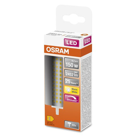 OSRAM LED LINE LED Röhre dimmbar (ex 150W) 17,5W / 2700K Warmweiß R7s