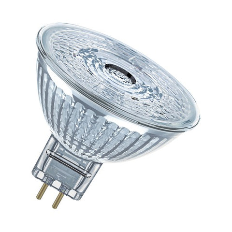 OSRAM MR16 LED Reflektorlampe mit GU5.3 Sockel, Warmweiss (2700K), Glas Spot, 3,80W, Ersatz für 35W-Reflektorlampe