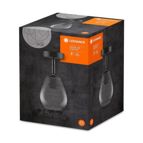 LEDVANCE Vintage 1906® Cone SPOT 1x 230x120x220 Glass Smoke-LEDVANCE-LEDVANCE Shop