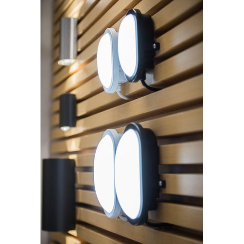 Brilliant Medway LED Außenleuchte – Wasserdichte Decken- & Wandleuchte, Rund, 31 Cm, Weiß, 1000 Lumen, Integrierte LED