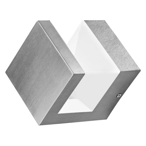 LEDVANCE Wand- und Deckenleuchte LED, Außenleuchte, ENDURA STYLE PYRAMID WALL / 9 W, 220…240 V, Ausstrahlungswinkel: 90°, Warm White, 3000 K, Gehäusematerial: Edelstahl, IP44-LEDVANCE-LEDVANCE Shop
