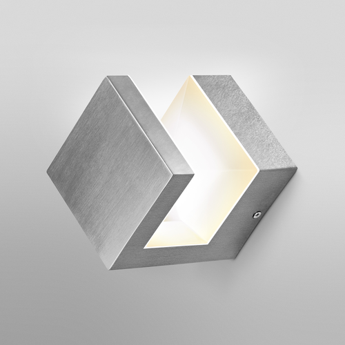 LEDVANCE Wand- und Deckenleuchte LED, Außenleuchte, ENDURA STYLE PYRAMID WALL / 9 W, 220…240 V, Ausstrahlungswinkel: 90°, Warm White, 3000 K, Gehäusematerial: Edelstahl, IP44-LEDVANCE-LEDVANCE Shop