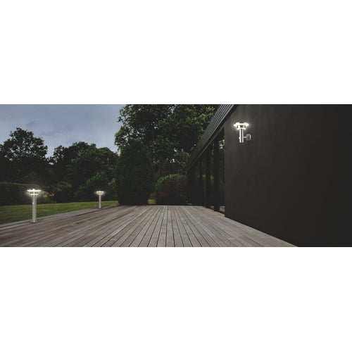 LEDVANCE Wand- und Deckenleuchte LED, Außenleuchte, ENDURA® STYLE SOLAR DOUBLE CIRCLE / 6 W, 3.2 V, Warm White, 3000 K, Gehäusematerial: Edelstahl, IP44-LEDVANCE-LEDVANCE Shop