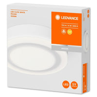 LEDVANCE Wand- und Deckenleuchte LED für Decke/Wand, LED CLICK White / 15 W, 220…240 V, Ausstrahlungswinkel: 110°, Warm White, 3000 K, Gehäusematerial: Aluminium, IP20-LEDVANCE-LEDVANCE Shop